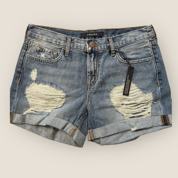 J Brand | Distressed Denim Shorts | Size 25 | NWT (Runs Big) - Picture 2 of 12